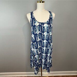 Lilly Pulitzer Melle Jellyfish Asymmetric Tank Dress Get in Line Size Small